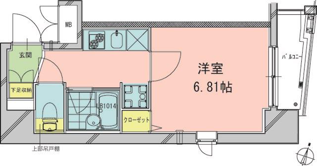 本郷エーワン東大前(1K/2階)の間取り写真