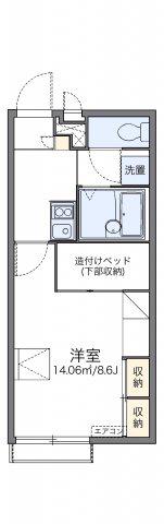 レオパレスM&E(1K/2階)の間取り写真