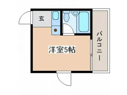 エスポアコーポI(ワンルーム/3階)の間取り写真