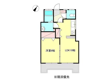 メゾンドジョコII(1LDK/1階)の間取り写真