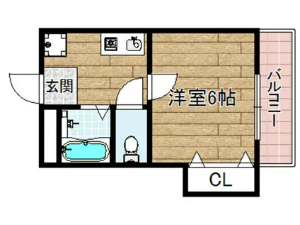 JEUNESSEMM(1K/2階)の間取り写真