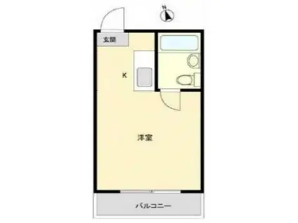 メゾン・ド・モンターニュ(ワンルーム/5階)の間取り写真