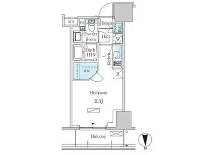 パークアクシス池袋(ワンルーム/6階)の間取り写真