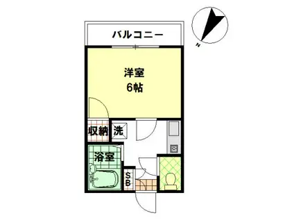 メゾネート(1K/1階)の間取り写真