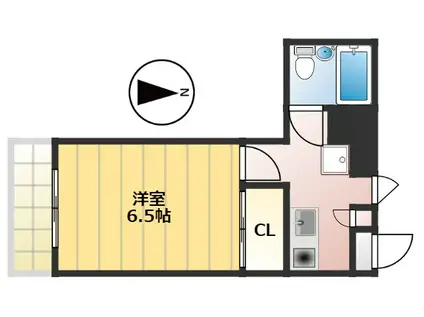 メゾン荒井(1K/2階)の間取り写真