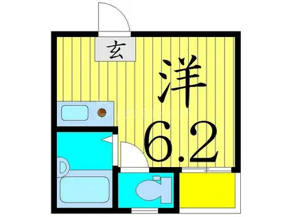 イースタイル江戸川(ワンルーム/2階)の間取り写真