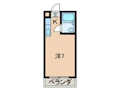 レジデンスアキラ(ワンルーム/3階)の間取り写真