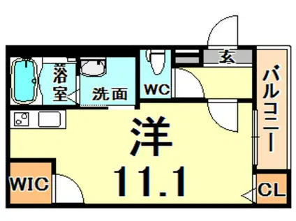 フジパレス出屋敷3番館(ワンルーム/1階)の間取り写真