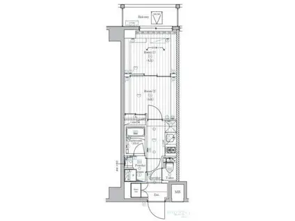 PREMIUM CUBE 西荻窪MO(2K/1階)の間取り写真