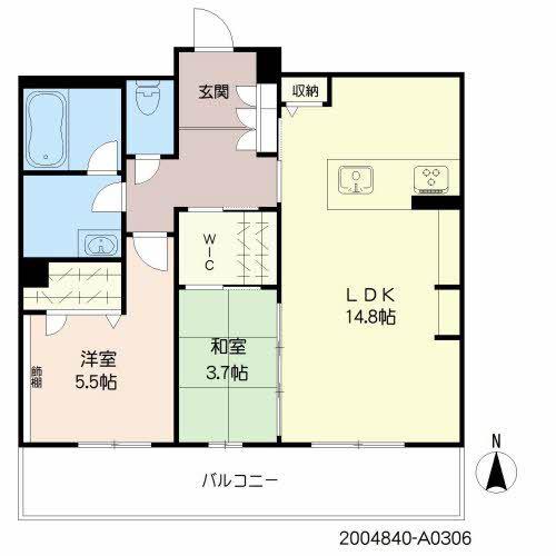 シャーメゾン BLOOM STAGE(2LDK/3階)の間取り写真