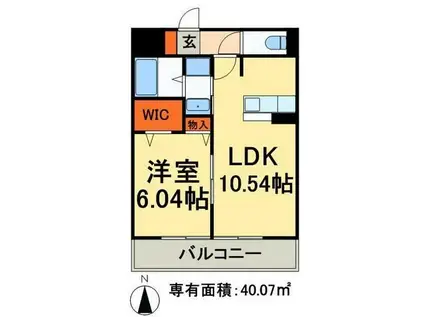 セジュール西新井(1LDK/3階)の間取り写真