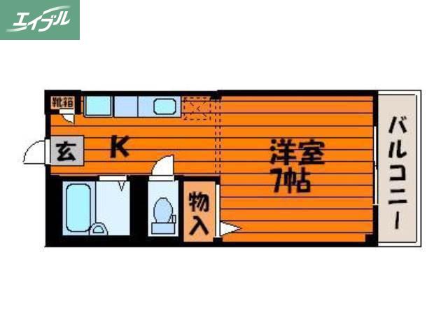 グランデ・エスペランサ(ワンルーム/3階)の間取り写真