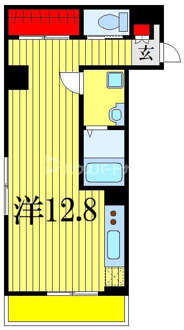 NIDO(ワンルーム/2階)の間取り写真