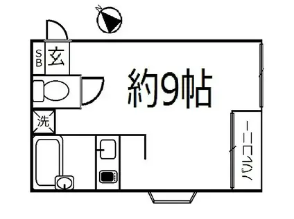 ザ・ヴィラ表参道(ワンルーム/3階)の間取り写真