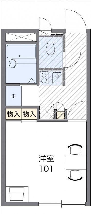 レオパレスアコルデ(1K/2階)の間取り写真