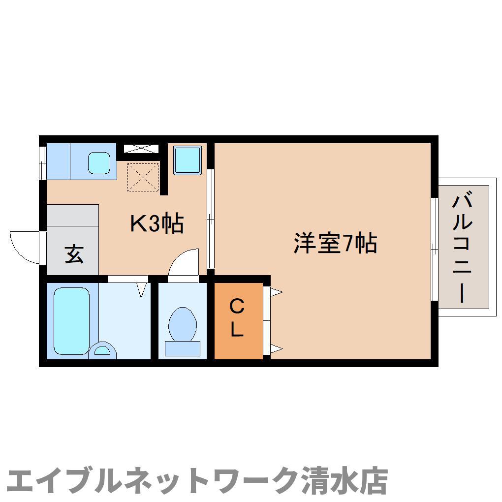 フェニックス(1K/2階)の間取り写真