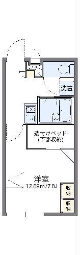 レオパレスみやこ(1K/1階)の間取り写真