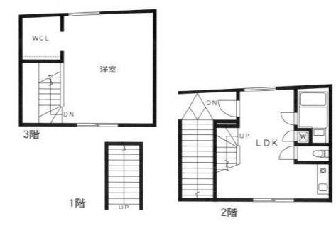 M-STYLE坂下(1DK/2階)の間取り写真