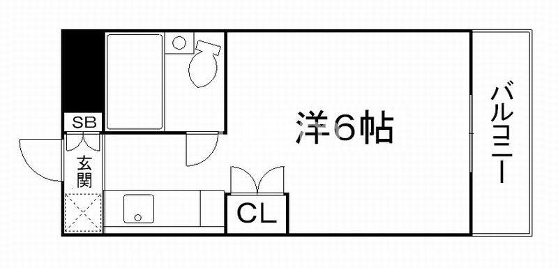 ボーン宇治II号館(1K/4階)の間取り写真