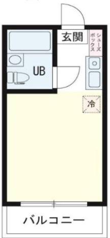 パステル小山(ワンルーム/3階)の間取り写真