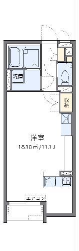レオネクストサンシャインIII(ワンルーム/2階)の間取り写真