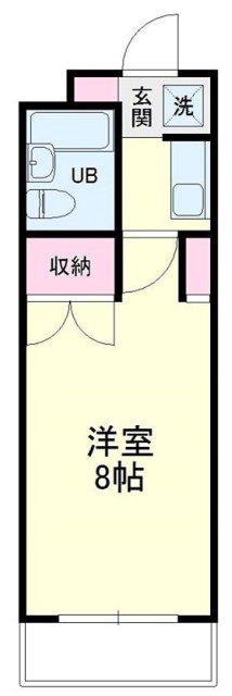 中沢シティハイツ(1K/2階)の間取り写真
