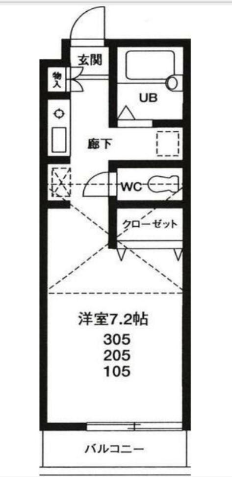 GRACEI(1K/3階)の間取り写真