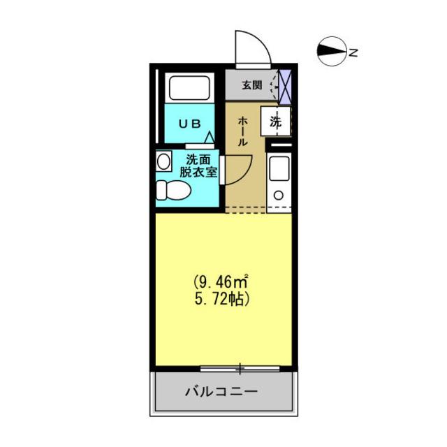 OCレジデンス川崎(ワンルーム/1階)の間取り写真