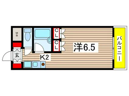 ANNEX日吉の杜(1K/2階)の間取り写真