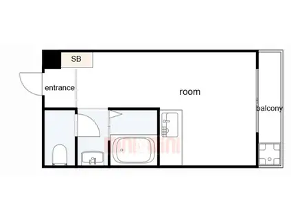 ボンジョルノ戸田(ワンルーム/3階)の間取り写真