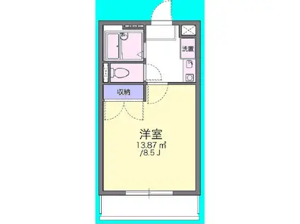 O・Zー1(1K/2階)の間取り写真