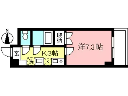 SHIRAITO MS‐1(1K/2階)の間取り写真