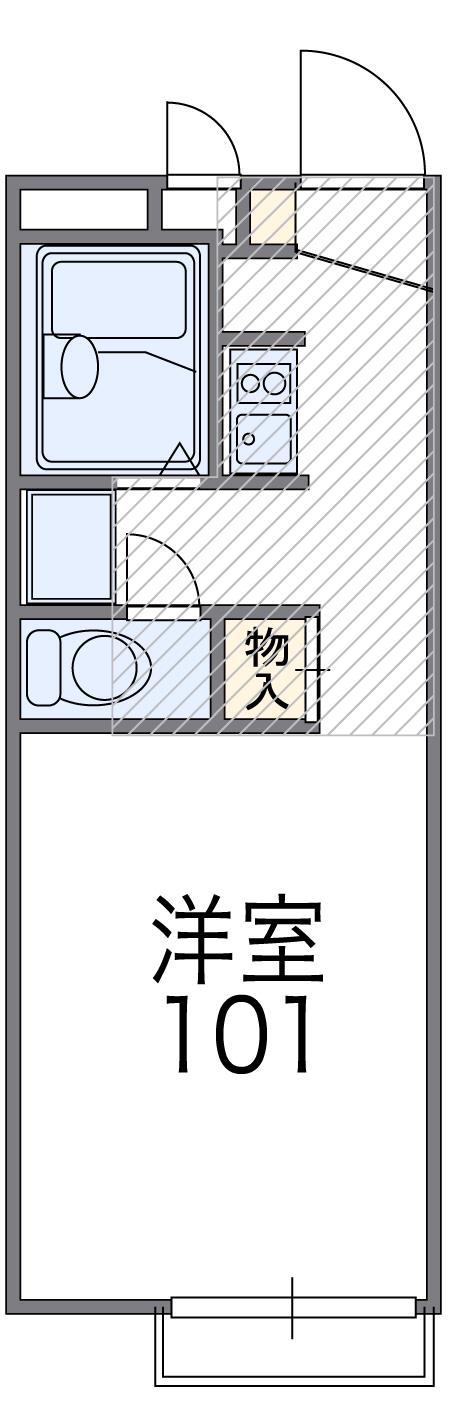 レオパレスファーストプラザ(1K/2階)の間取り写真