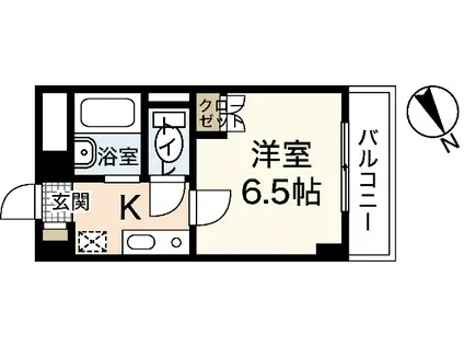 M CITY(1K/6階)の間取り写真