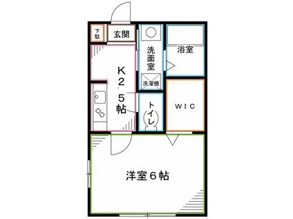 メゾンドステラ(1K/1階)の間取り写真