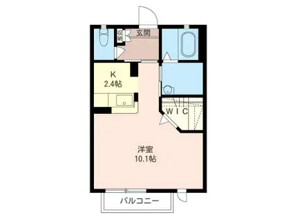 ファーストセブン(1K/1階)の間取り写真