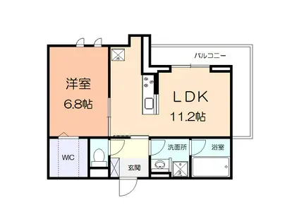 LOTUS淵野辺(1LDK/3階)の間取り写真