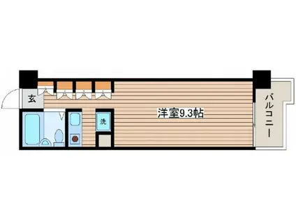 ロイヤルOS(ワンルーム/3階)の間取り写真