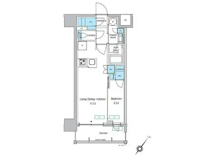 プレディアコート大森山王(1LDK/3階)の間取り写真