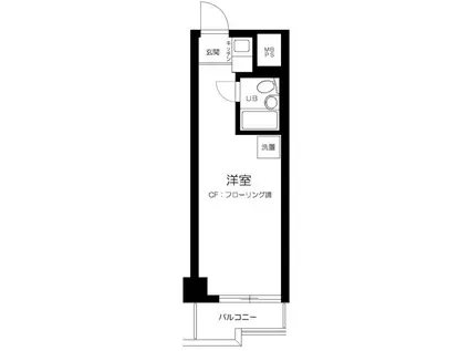 日本橋ニューシティダイヤモンドパレスB号館(ワンルーム/5階)の間取り写真