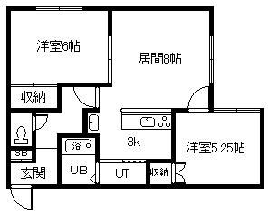 オアシス132(2LDK/2階)の間取り写真