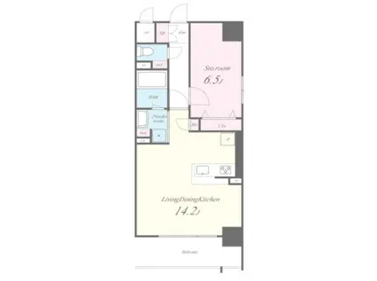 ディアコートオリヴィエ(1LDK/3階)の間取り写真