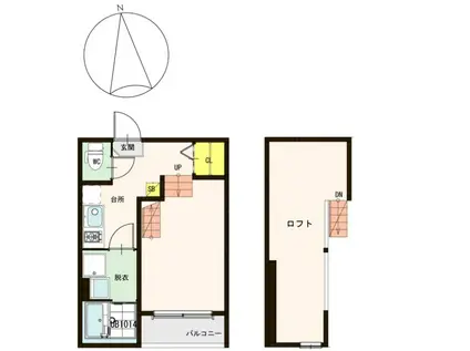 FINE COURT仙台卸町(1K/1階)の間取り写真