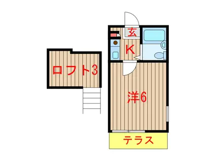 センチュリーパレス(1K/1階)の間取り写真