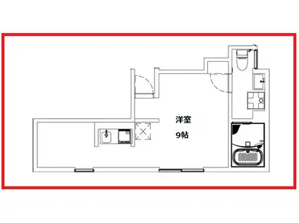 ザ・リバーサイドアオト(ワンルーム/1階)の間取り写真