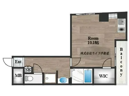 Mプラザ布施弐番館(ワンルーム/3階)の間取り写真