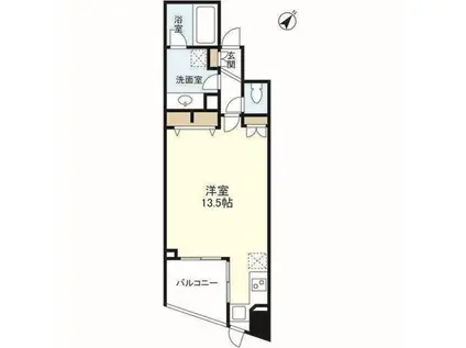 プロスペクト渋谷道玄坂(ワンルーム/11階)の間取り写真