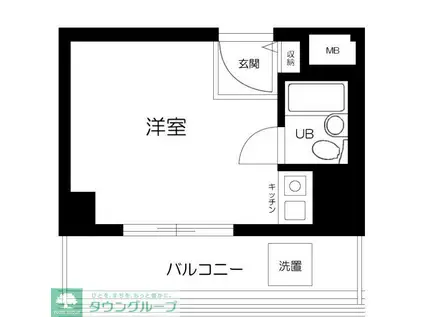 ドルミ中野弥生町(ワンルーム/1階)の間取り写真