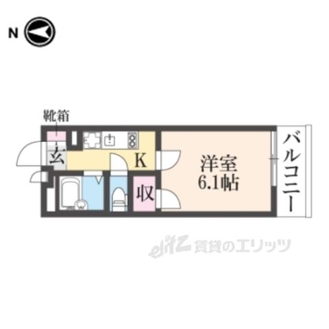 レオパレスデイジーヴィラ(1K/1階)の間取り写真