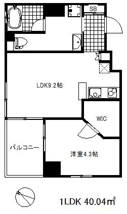 エルトストコウベ(1LDK/4階)の間取り写真